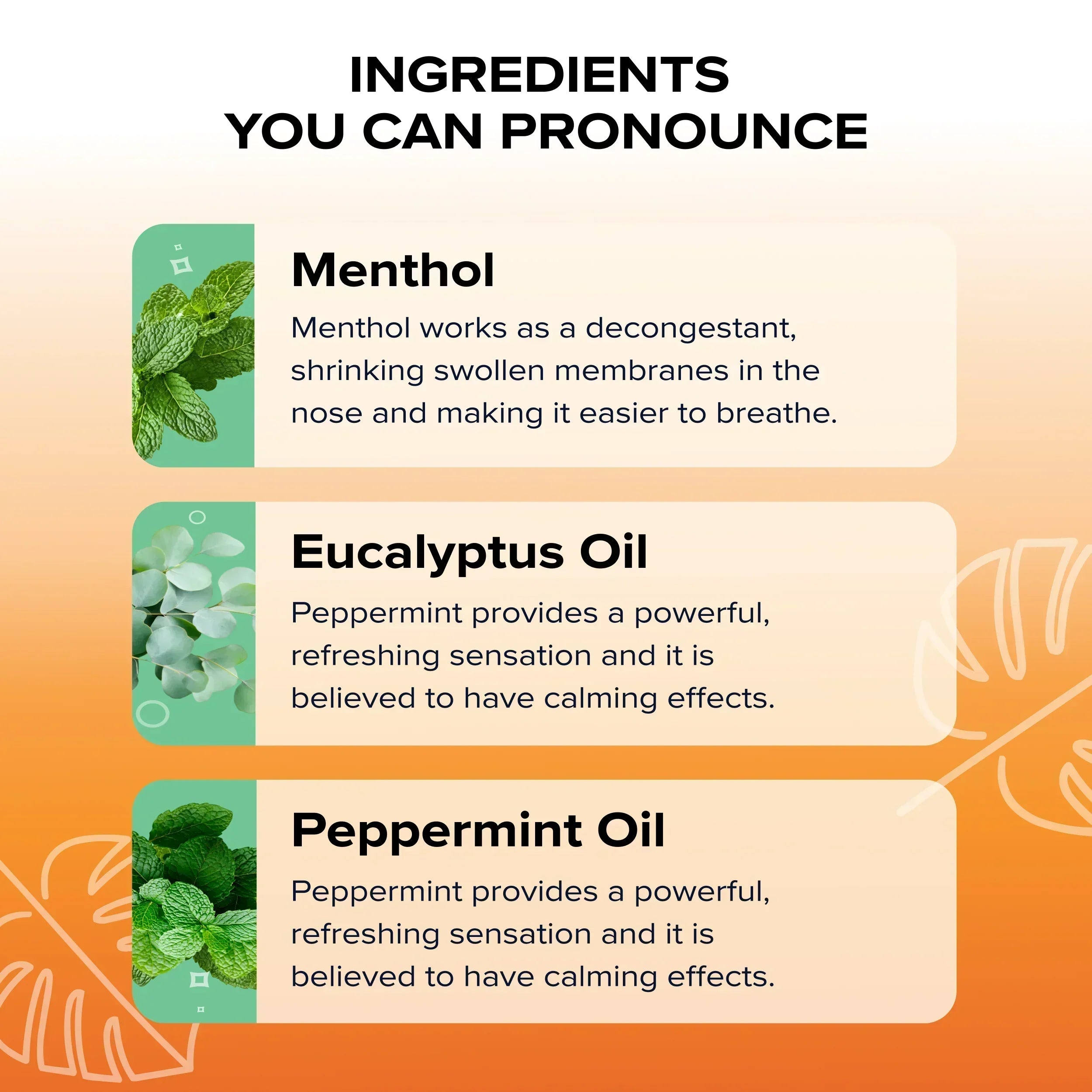 Premium Essential Oils + Menthol Inhaler
